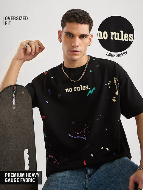 Open Knit No Rules Oversized T-Shirts