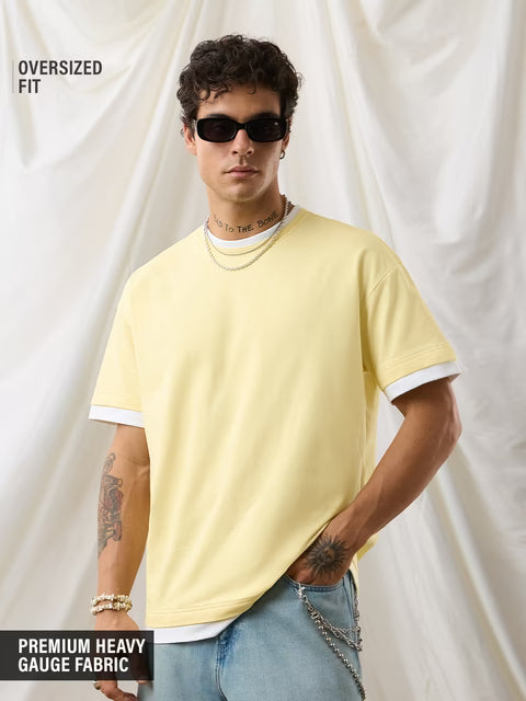 Ringer Tshirt Flan Oversized T-Shirts