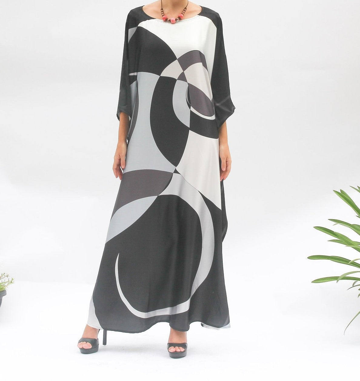 Soft Satin Silk Caftan Dress Women's Luxury Long Kaftan