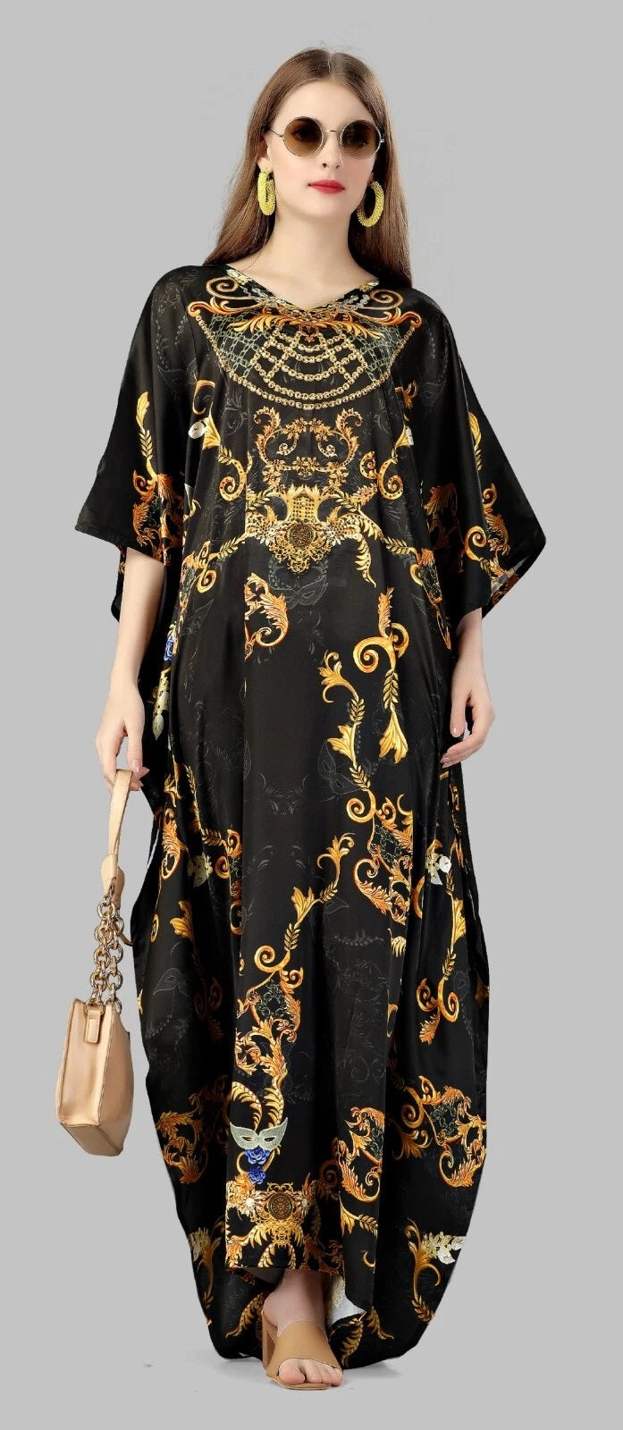Women's Long Kaftan Dress Long Maxi Dress Gown,Party Wear,Best Gift For Wife