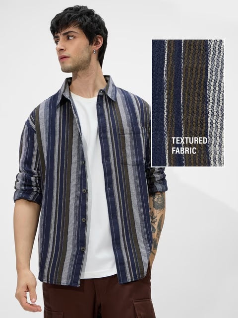 Blue Ridge Men Textured Shirts