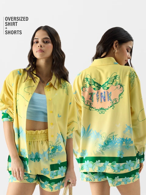 Tinker Bell Touch of Magic Women Boyfriend Shirts