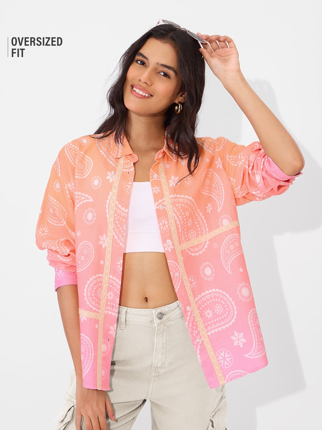 TSS Originals Mellow Paisley Women Boyfriend Shirts
