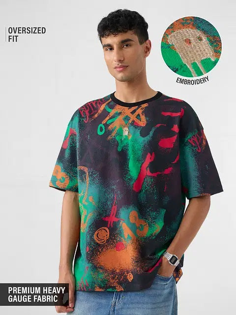 Street Graffiti Oversized T-Shirts