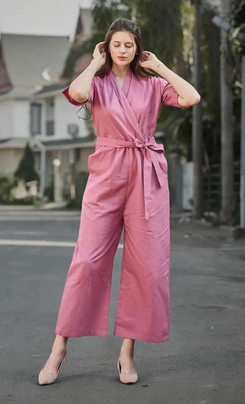 Linen Overalls Women’s Jumpsuit