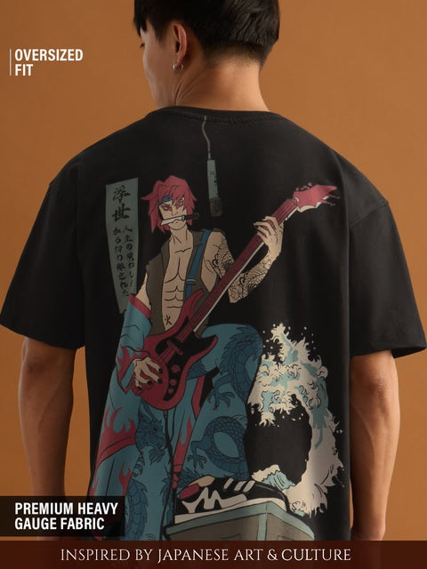 Ukiyo Kabuki Rock Oversized T-Shirts