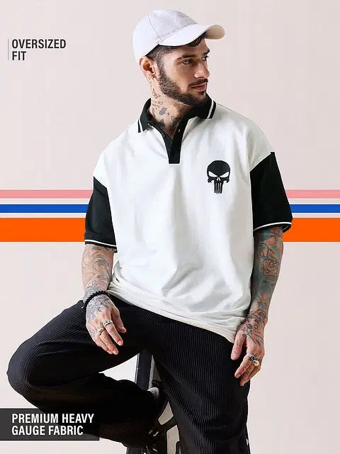 Punisher Logo Oversized Polos