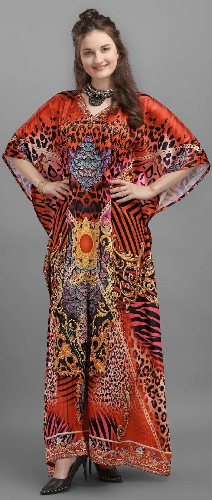 Kaftan Dresses for Women Stylish Caftans Free Size Long Night Dresses