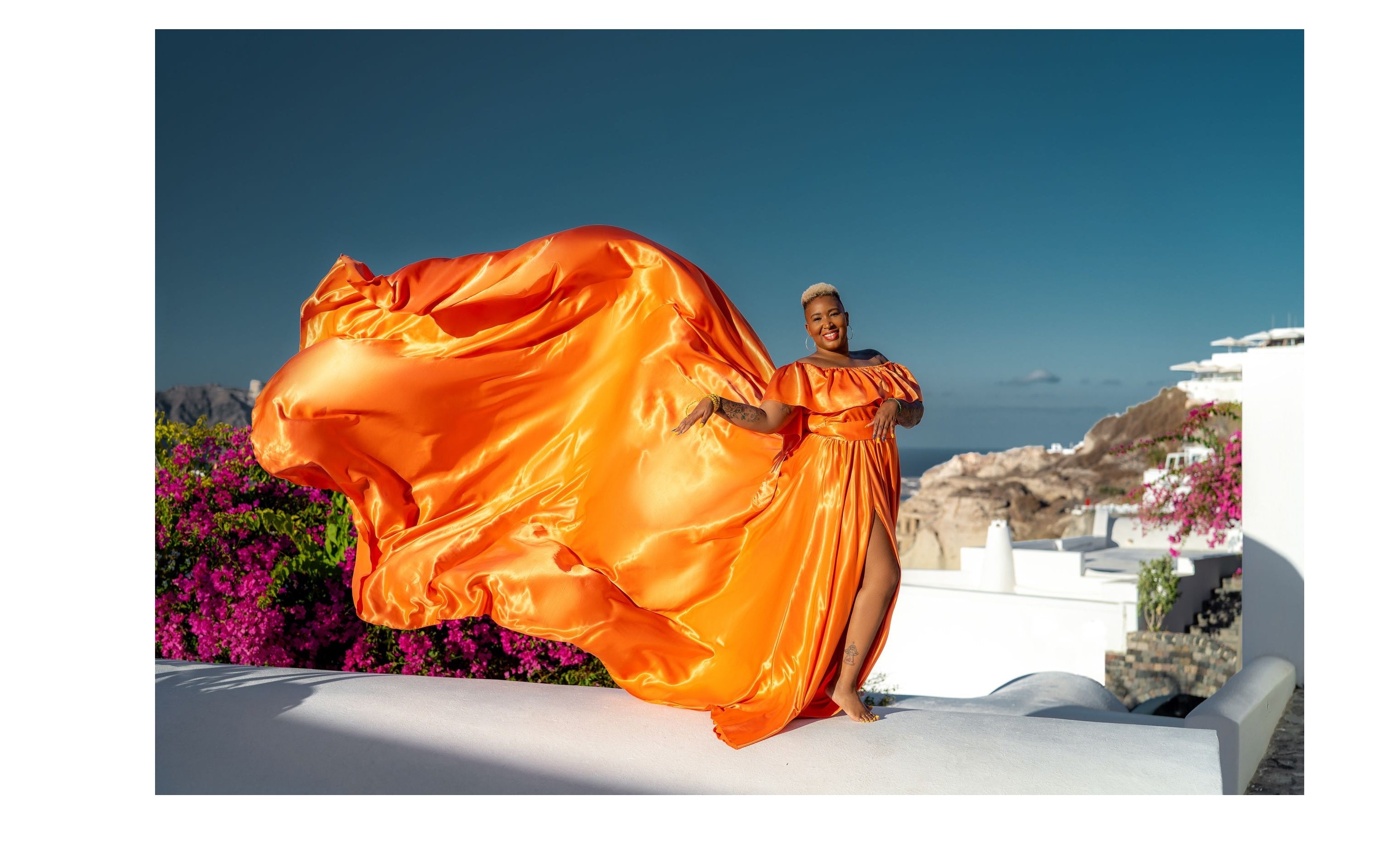Flying Dress for Photoshoot - Long Train Dress