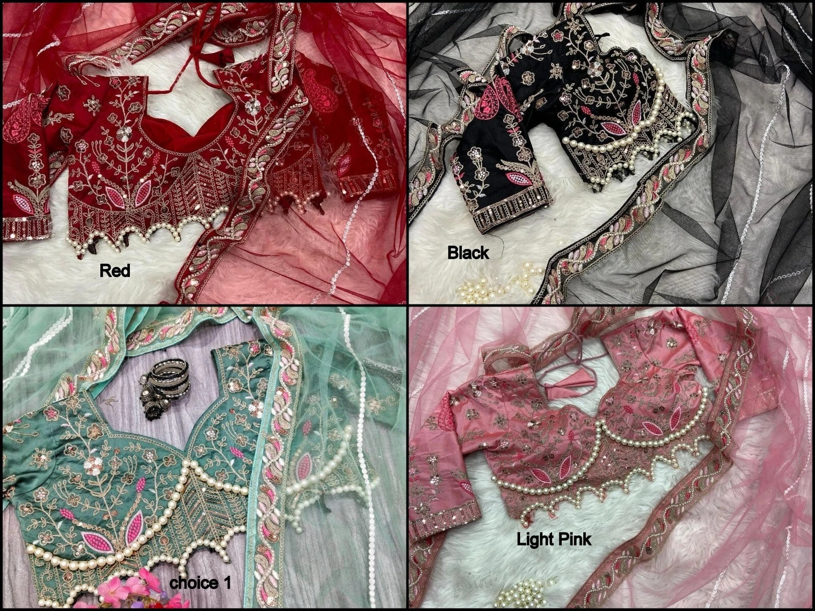 Heavy Soft Net With Embroidery And Sequence Work wedding Party wear Saree And Blouse 11-KK