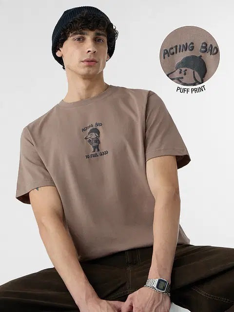 Relaxed T-Shirt: Acting Bad Men Relaxed Fit T-Shirts