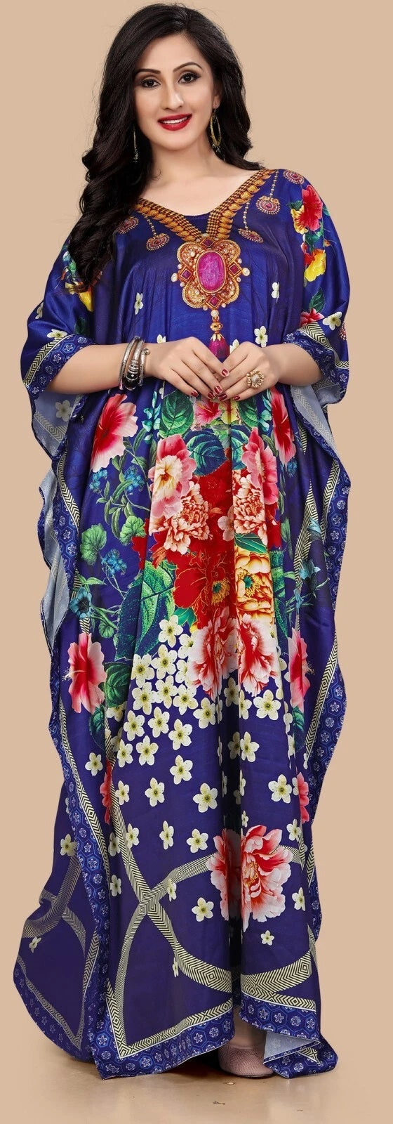 Kaftan Dresses for Women Plus Size Bathing Suit Cover up Caftan Maxi Beach Dress