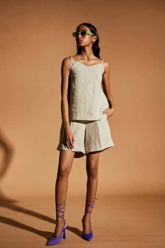 Linen Slip Top Set