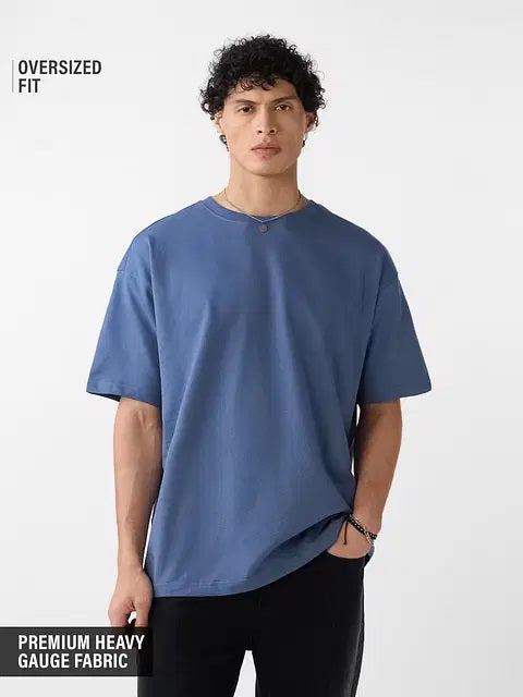 Oversized Steel Blue T-Shirts