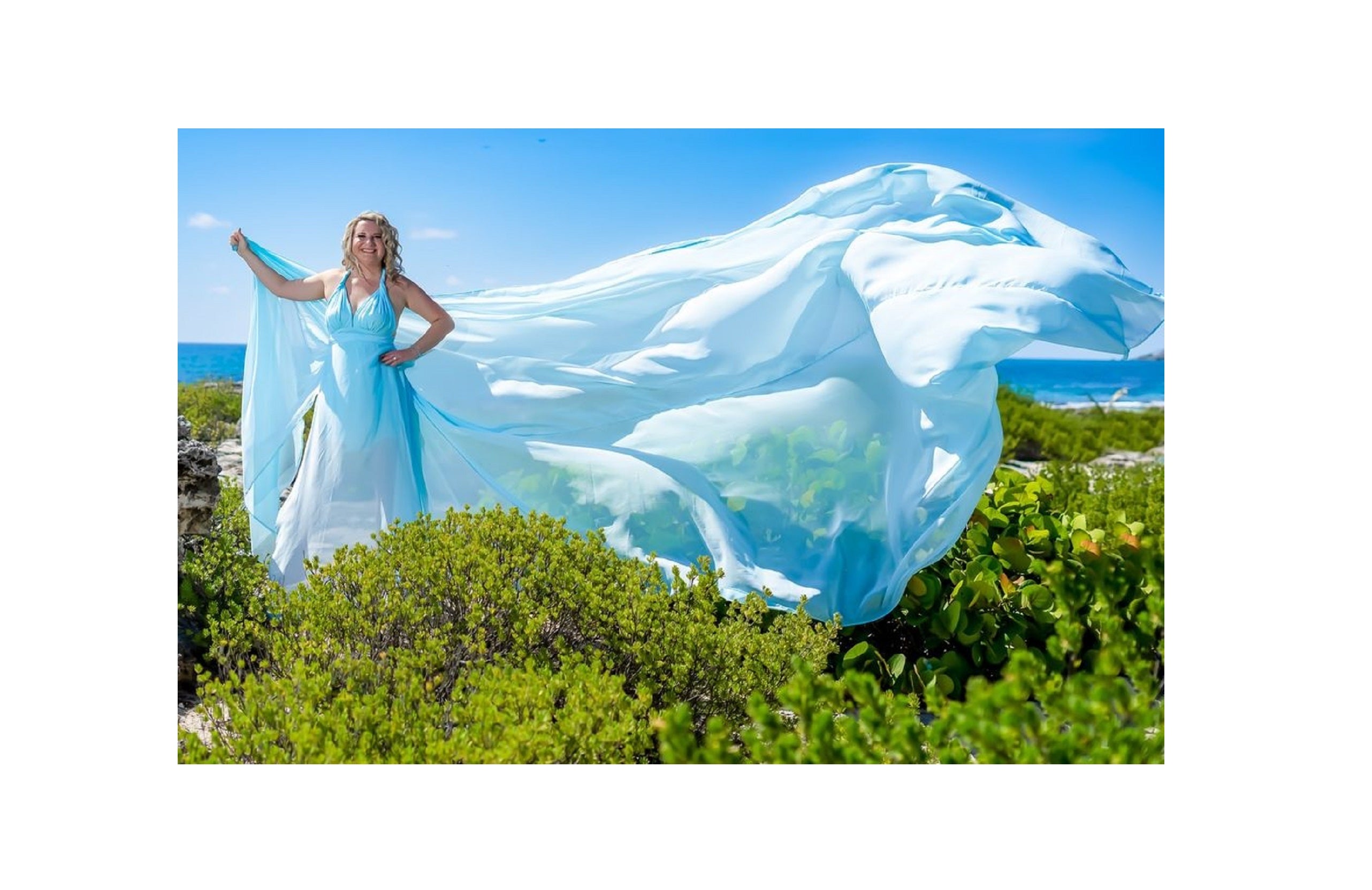 Long Flying Dress | Flying Dress for Photoshoot | Long Train Dress