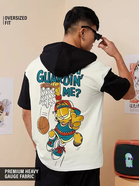Garfield Guarding Me Hooded T-Shirts