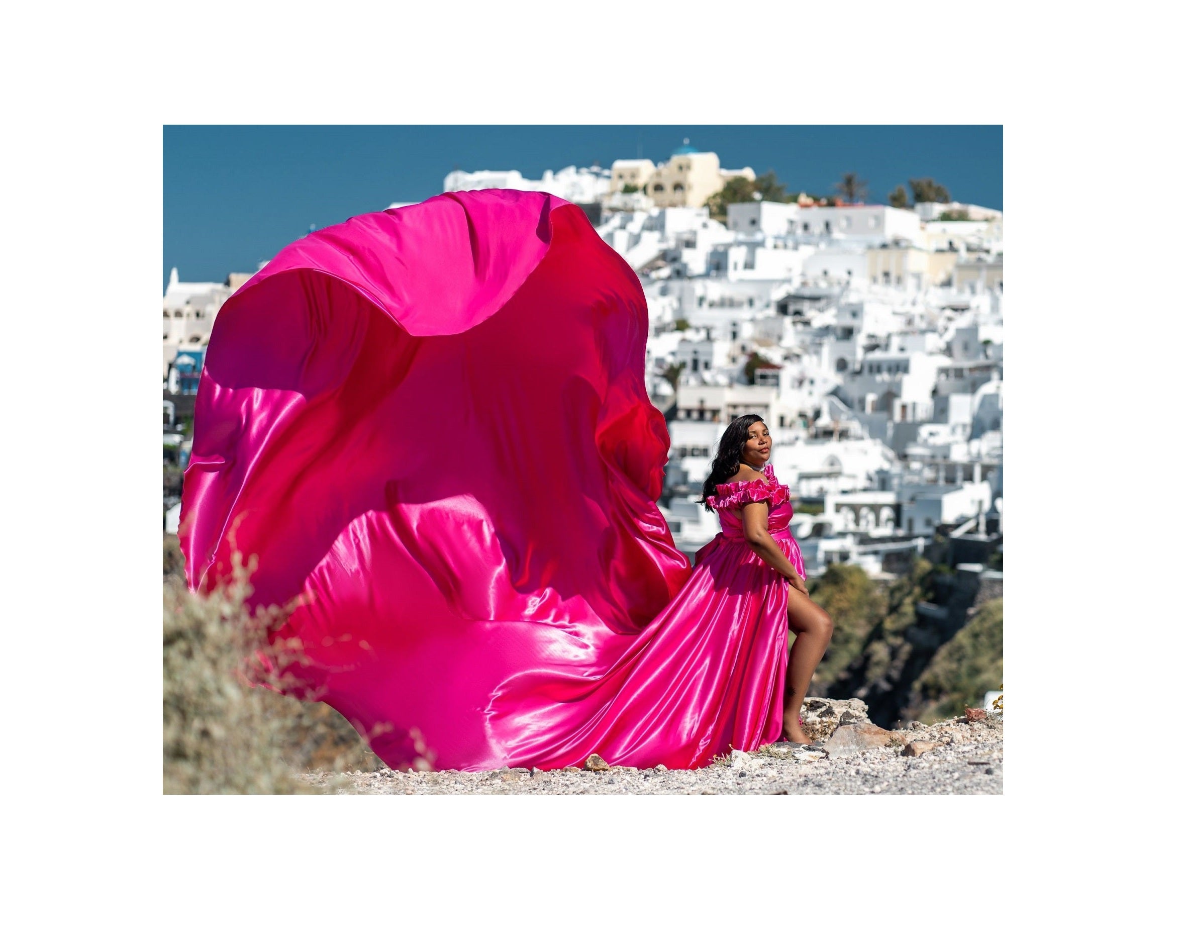 Long Flying Dress | Flying Dress for Photoshoot | Long Train Dress