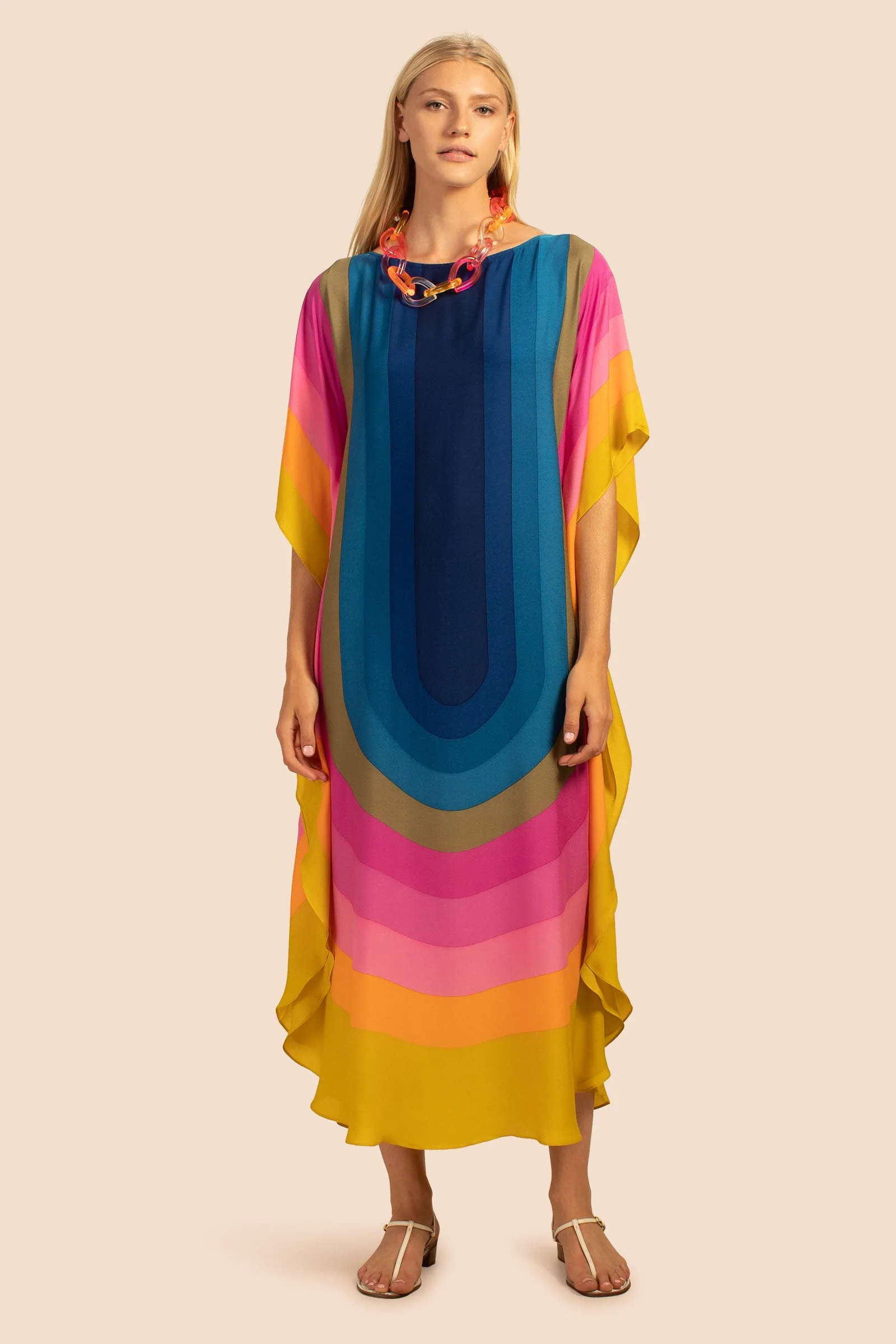 Women's French Moss Kaftan - Flowy Summer Beach Caftan