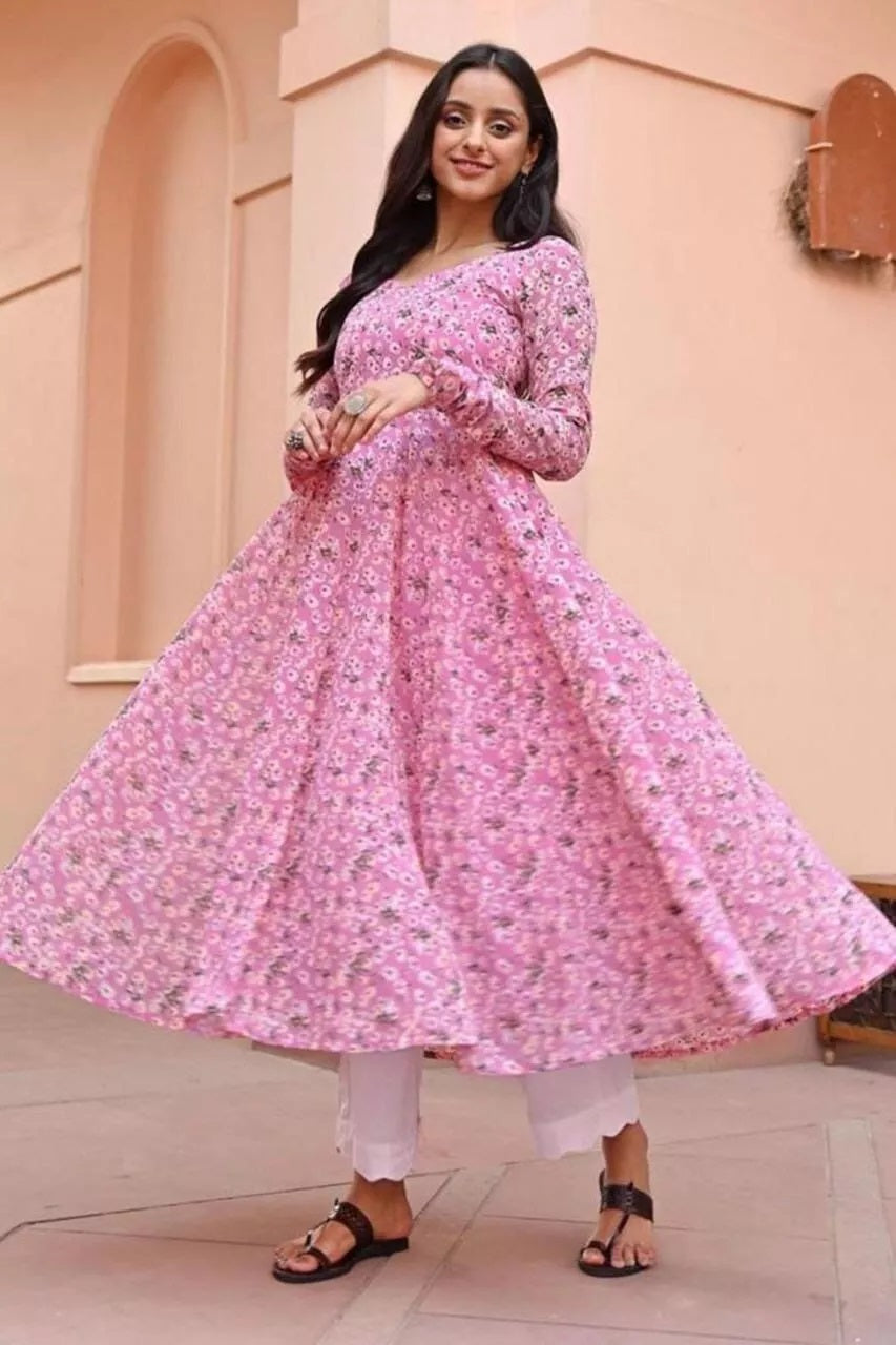 Full Stitched Bollywood Classic Georgette Anarkali Kurti & Top