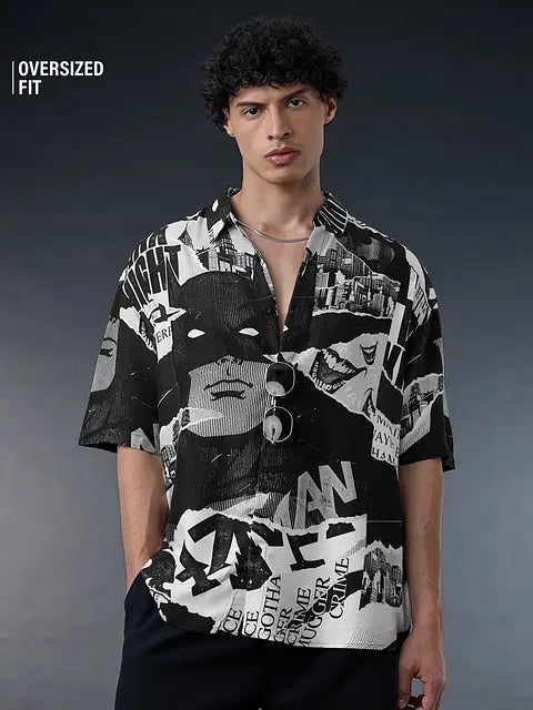 Batman Wayne Industries Oversized Men's Shirt