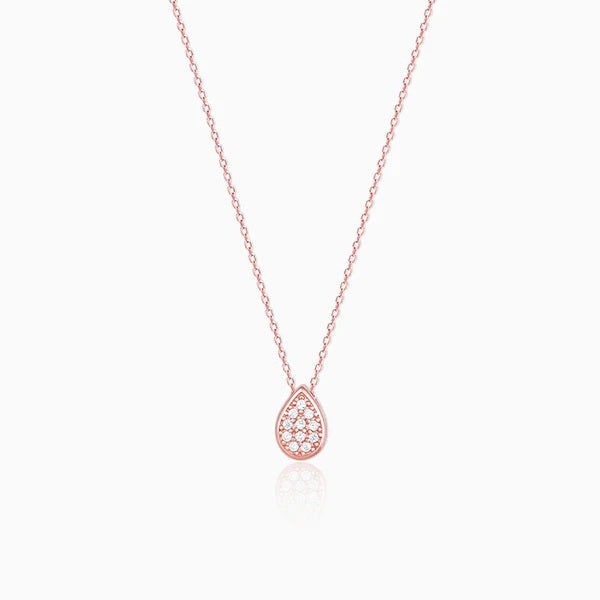 Rose Gold Studded Swayer Necklace