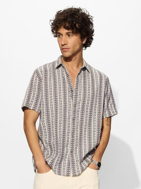 Stripes Blue, White Holiday Shirts