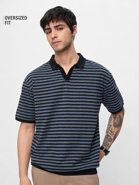 Jacquard Polo Twilight Oversized Polos