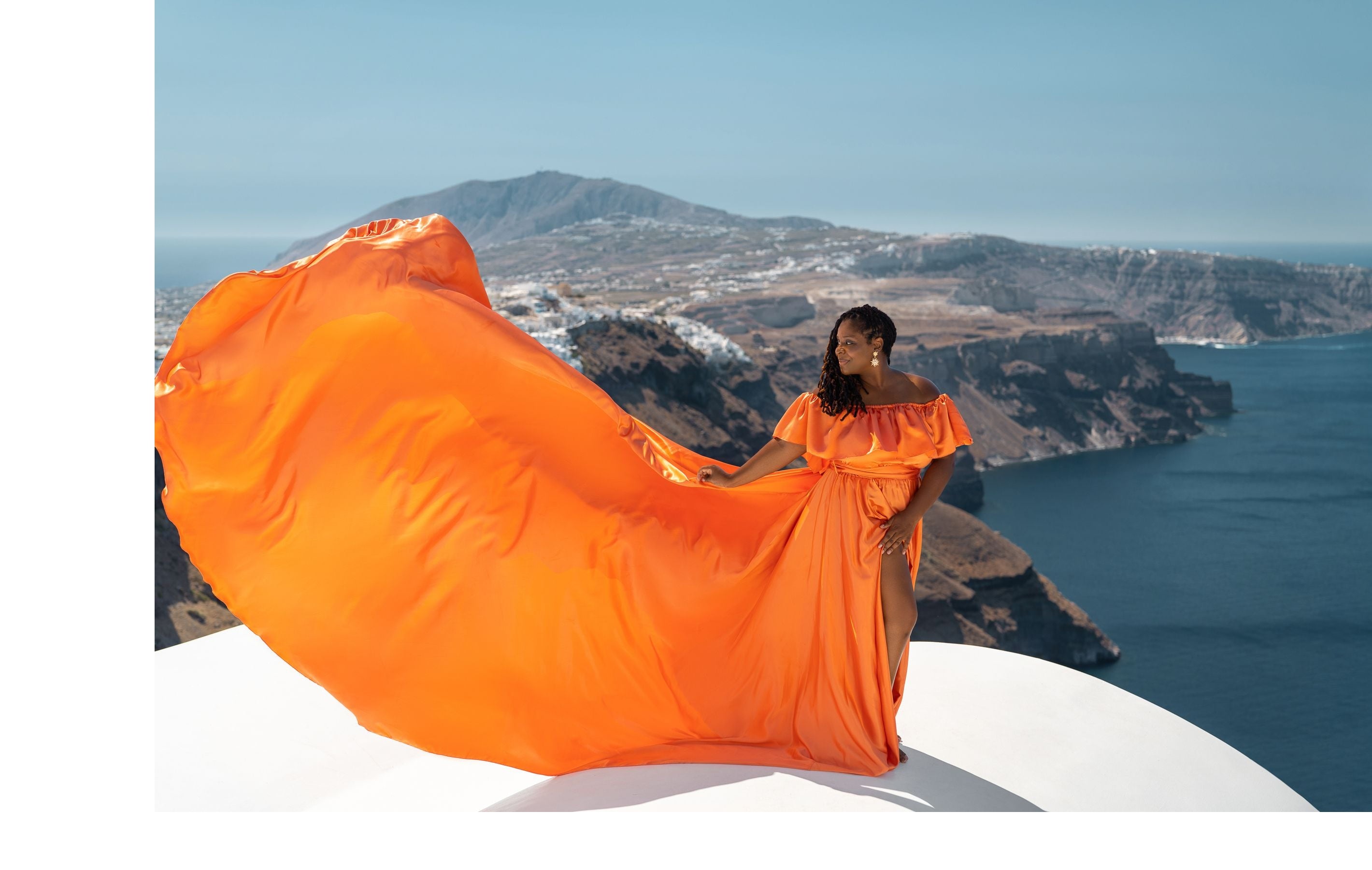 Flying Dress for Photoshoot - Long Train Dress