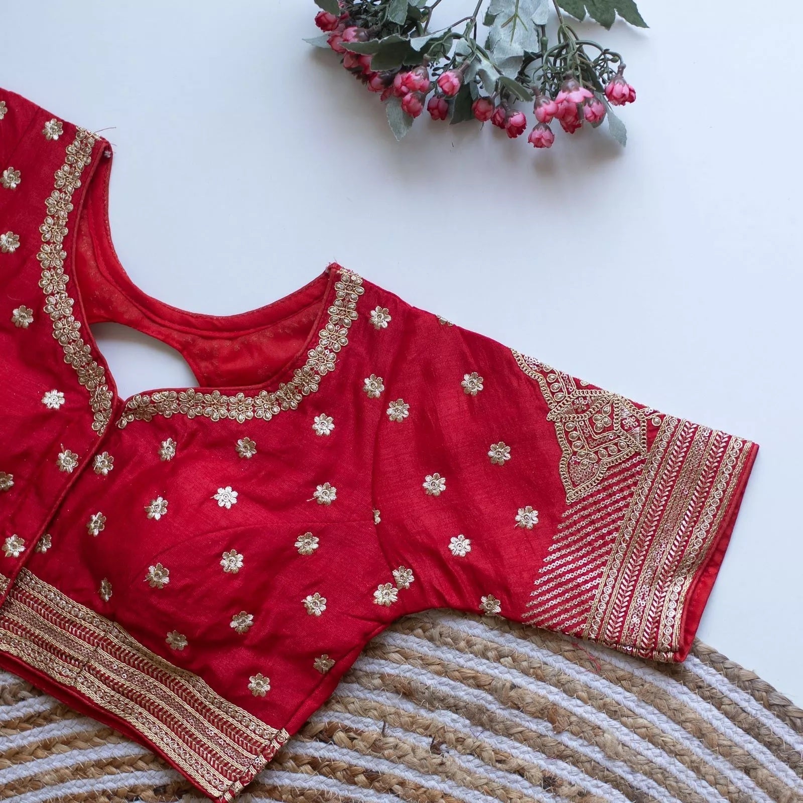 Women's Caterpillar Silk Full Stitched Blouse