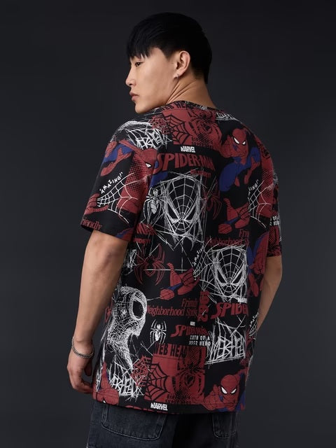 Spider-Man Hero Swing Oversized T-Shirts