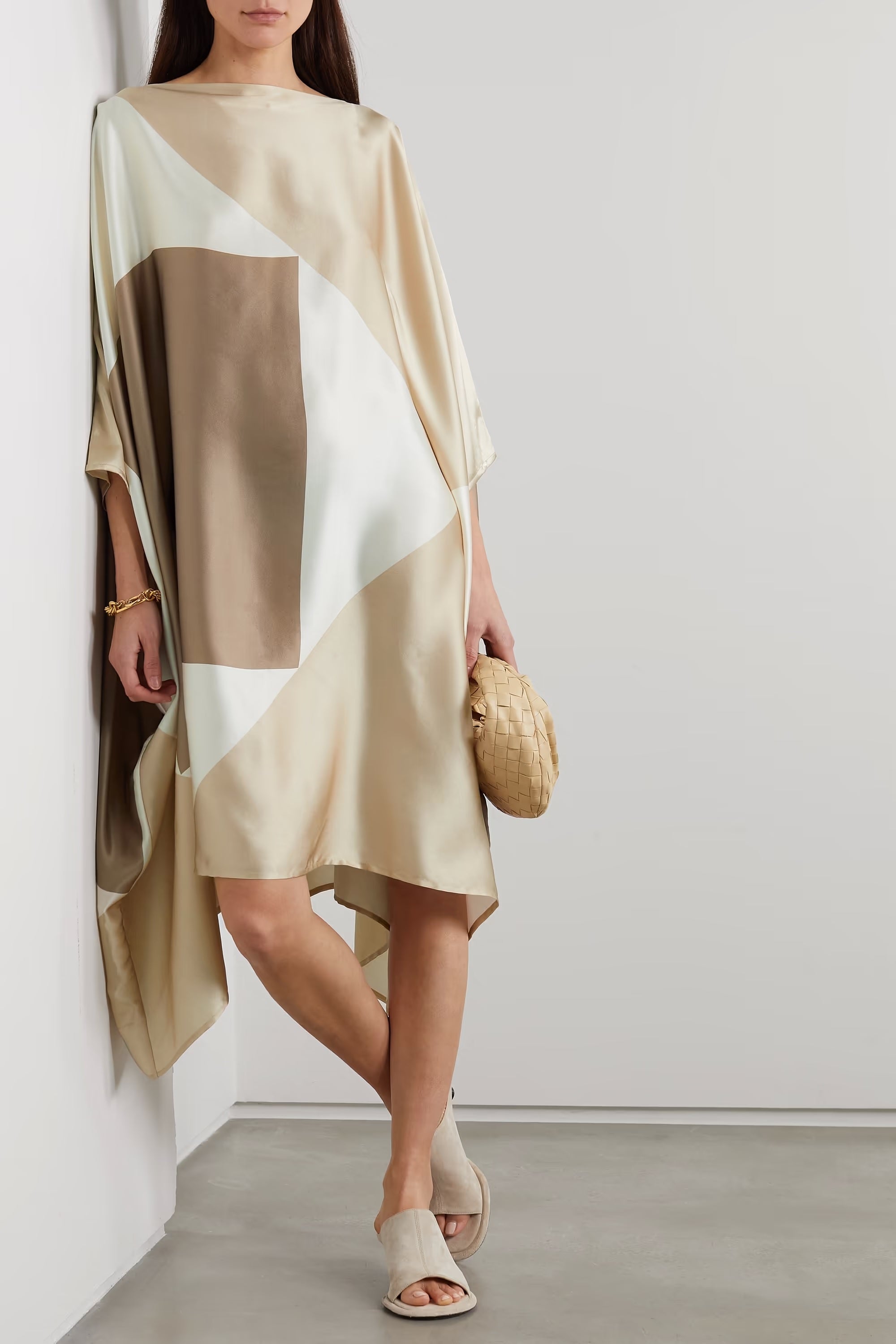 Soft Satin Silk Kaftan, Stylish & Casual Wear Caftan For Women's