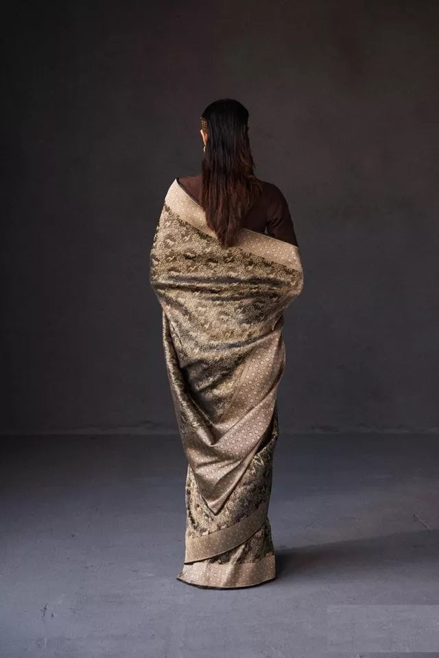 Banarsi Soft Silk Saree With Blouse