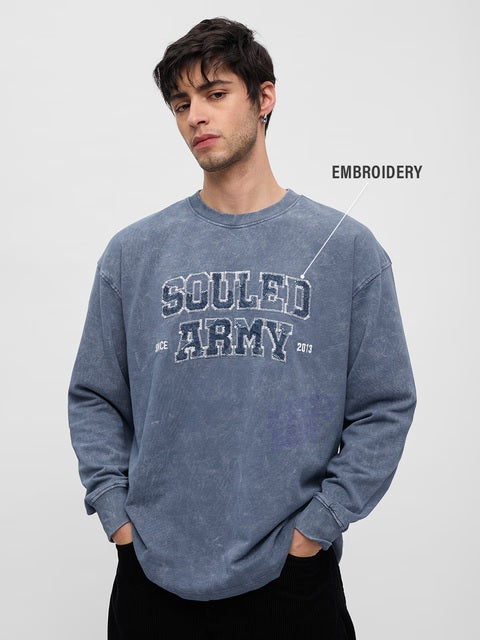TSS Originals Souled Army Oversized Full Sleeve T-Shirts