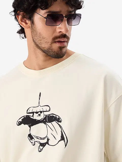 Kung Fu Panda Back Off Oversized T-Shirts
