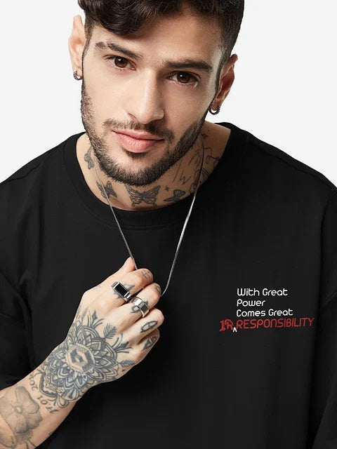 Deadpool Great Irresponsibility Oversized T-Shirts