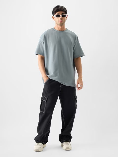 Slate Grey Oversized T-Shirts