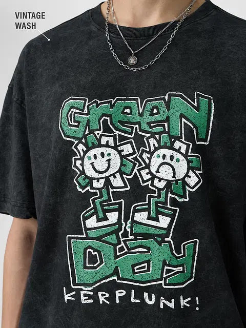 Green Day Kerplunk Oversized T-Shirts