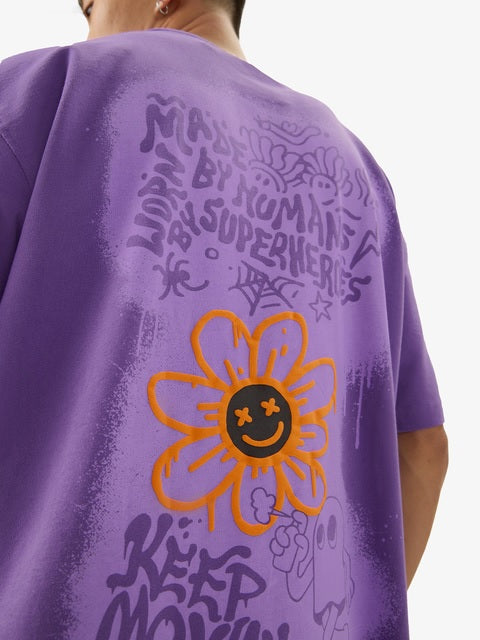 TSS Originals Purple Oversized T-Shirts
