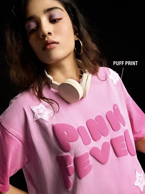 Pink Fever Women Oversized T-Shirt