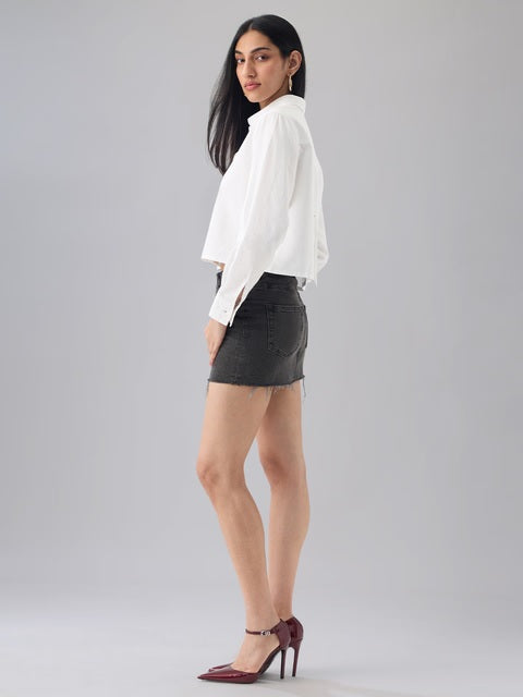 Linen Blend Platinum Women Shirts