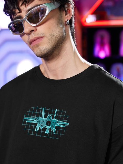 Top Gun Blueprint Oversized T-Shirts