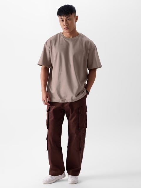 Solids Brown Sugar Oversized T-Shirts