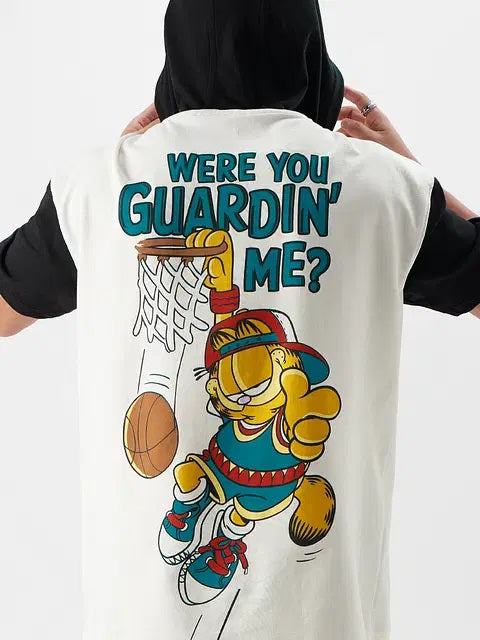Garfield Guarding Me Hooded T-Shirts