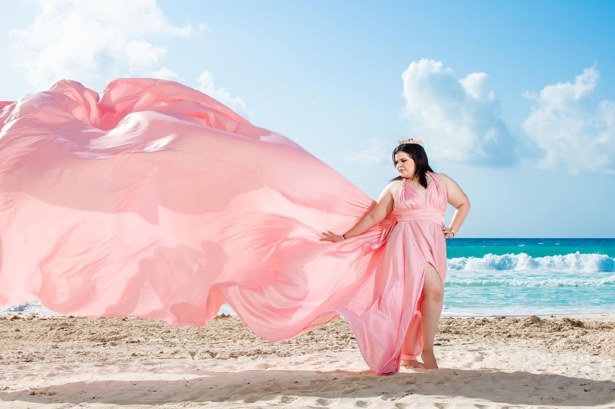 Long Train Dress | Photoshoot Dress | Flowy Dress