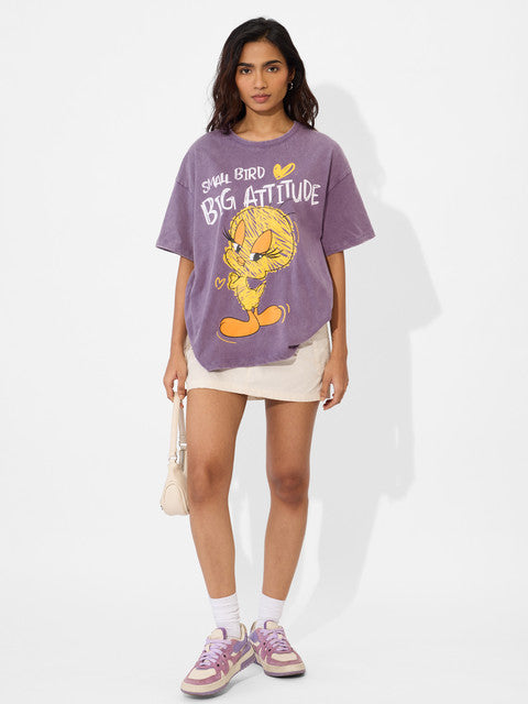 Looney Tunes Big Attitude Women Oversized T-Shirts