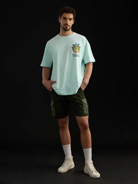 Rick And Morty Portal To Happiness Oversized T-Shirts
