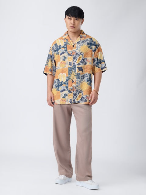 Tropical Oversized Shirts