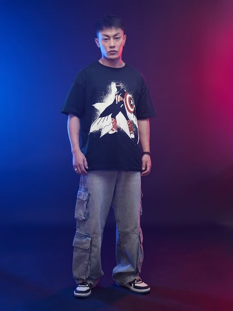 Captain America Sam Soldier Oversized T-Shirts