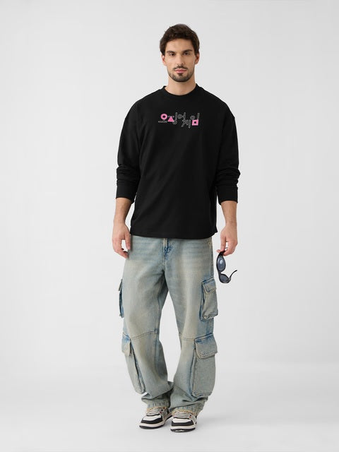 Squid Game Players Oversized Full Sleeve T-Shirts
