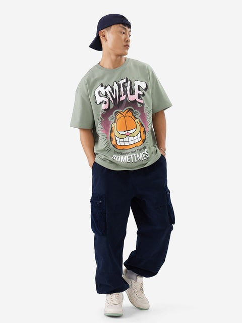 Garfield Smile Oversized T-Shirts